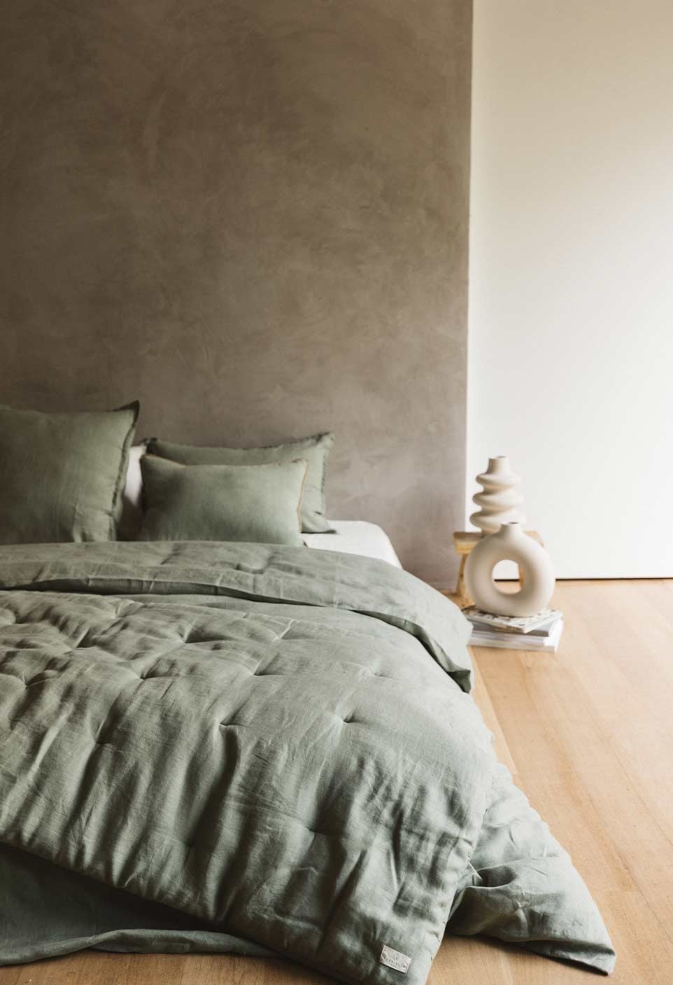 Washed linen mattress Caramel | Prélude | Gabrielle Paris