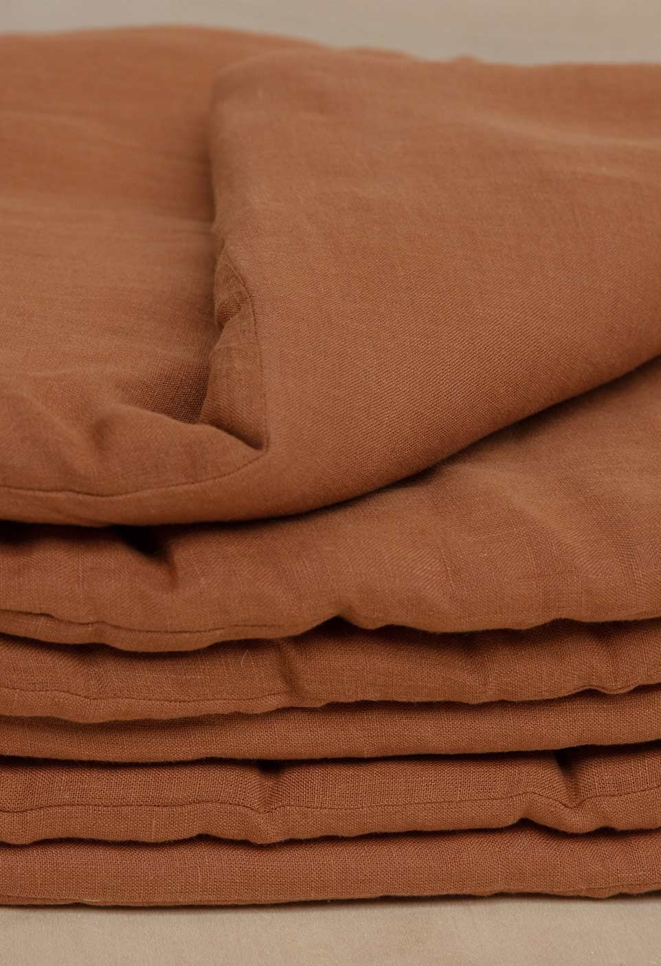 Washed linen mattress Caramel | Prélude | Gabrielle Paris