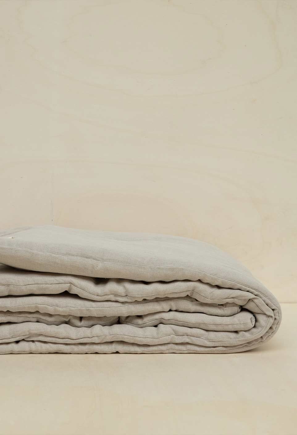 washed linen mattress naturel