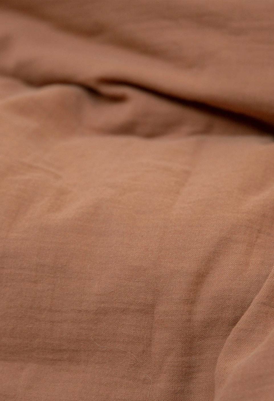 Cotton gauze duvet cover 1 person - terracotta - kids bedroom