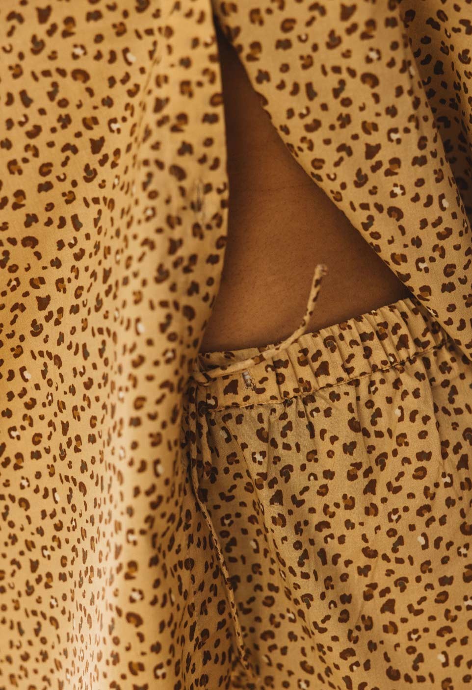 Pyjamas pants - cotton - leopard sable print - homewear