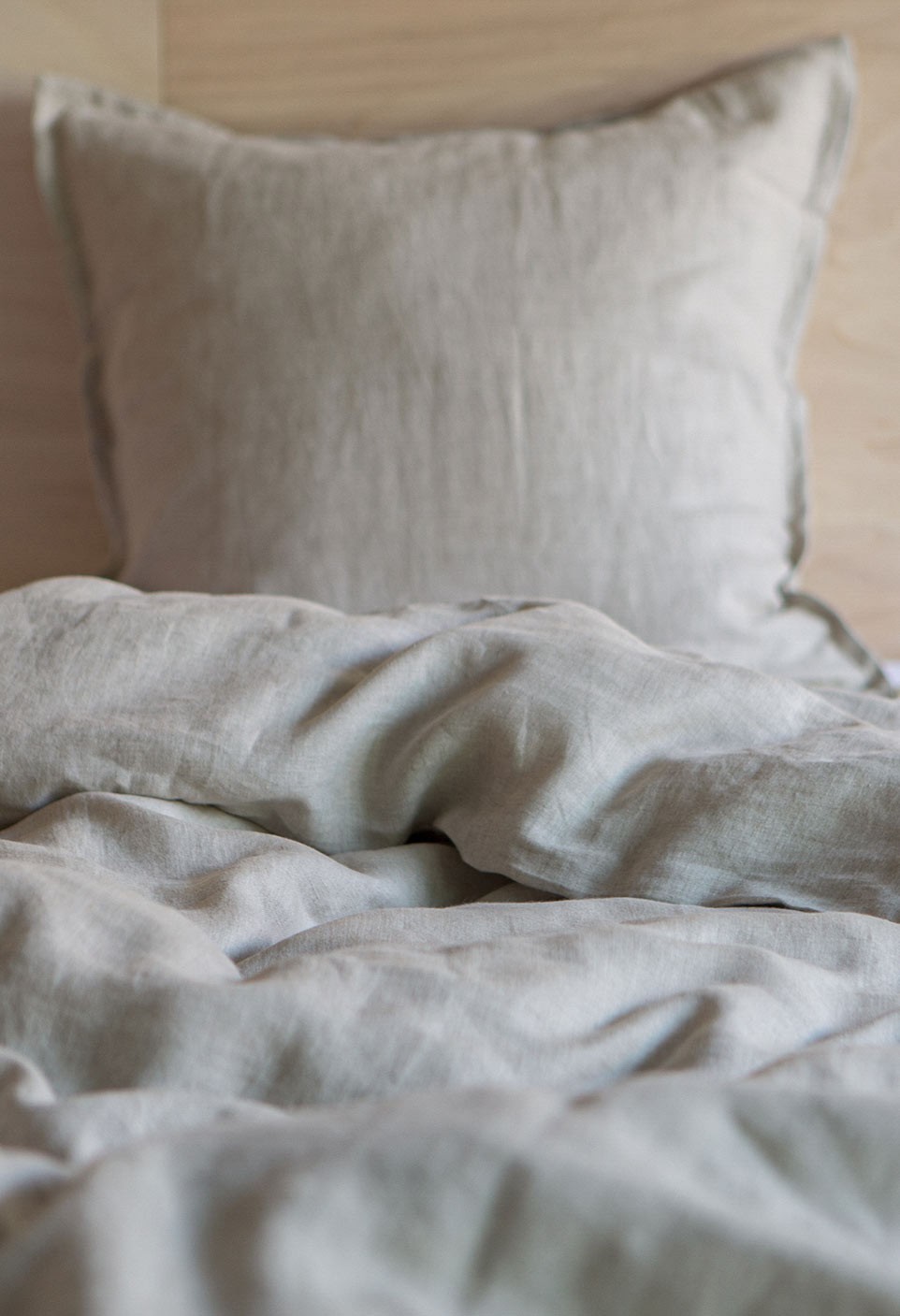 washed linen duvet cover naturel