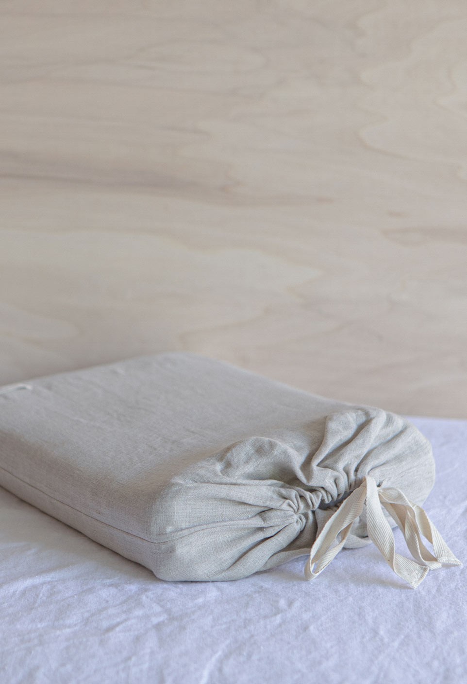 washed linen duvet cover naturel