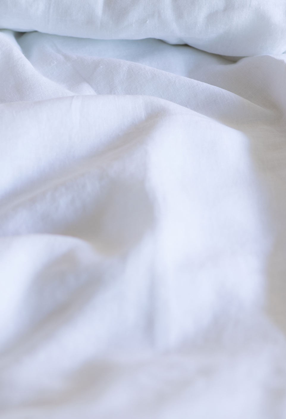 WASHED LINEN DUVET COVER  SNOW