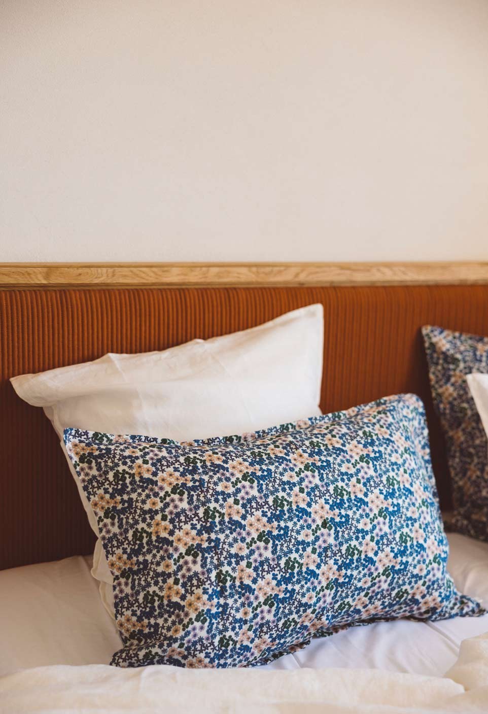 PILLOWCASE FLOWER AZUR