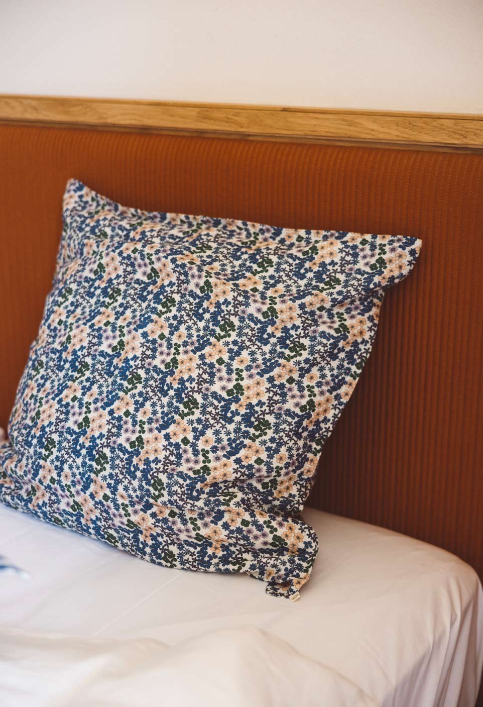 PILLOWCASE FLOWER AZUR