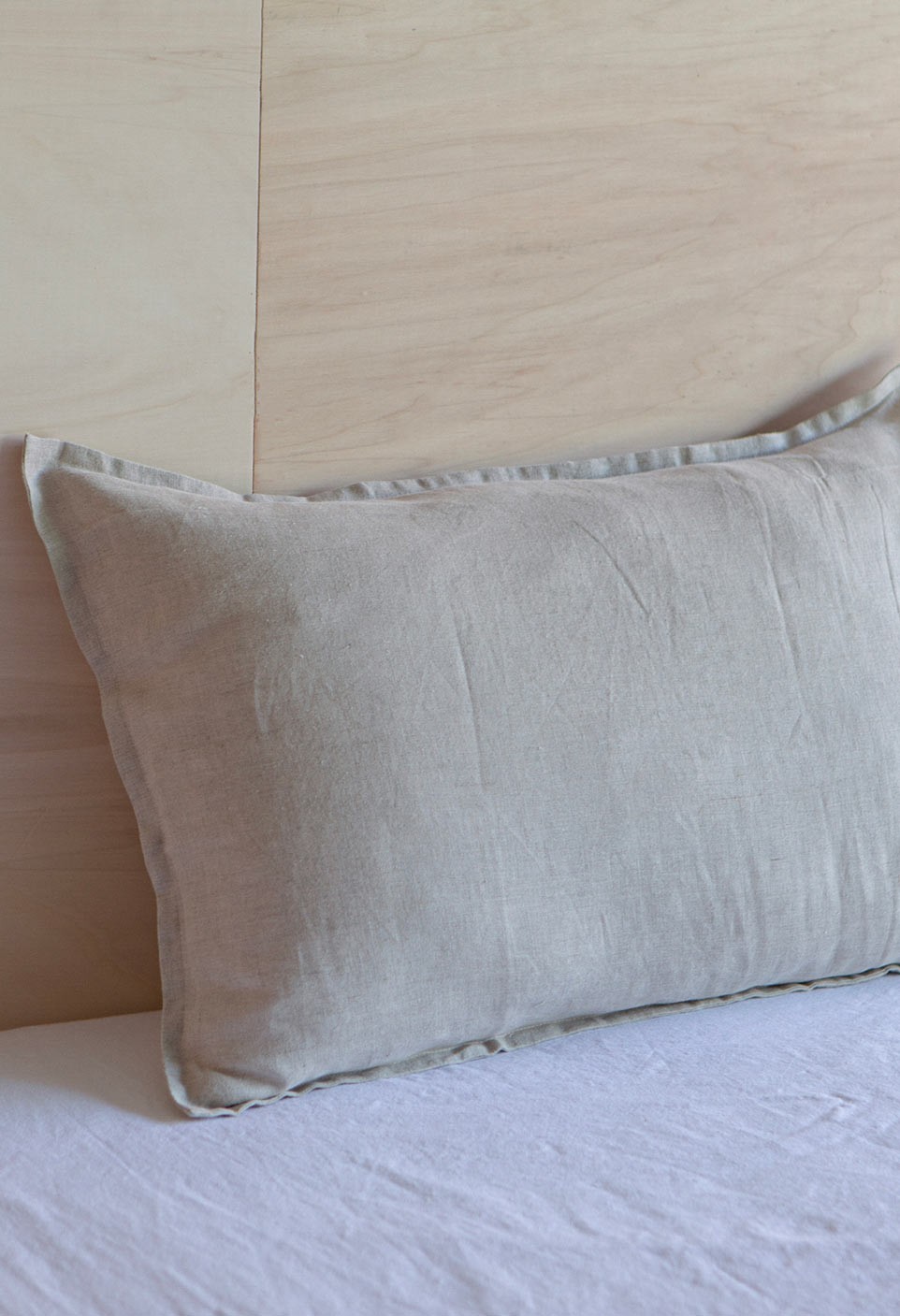 washed linen eurosham pillowcase naturel