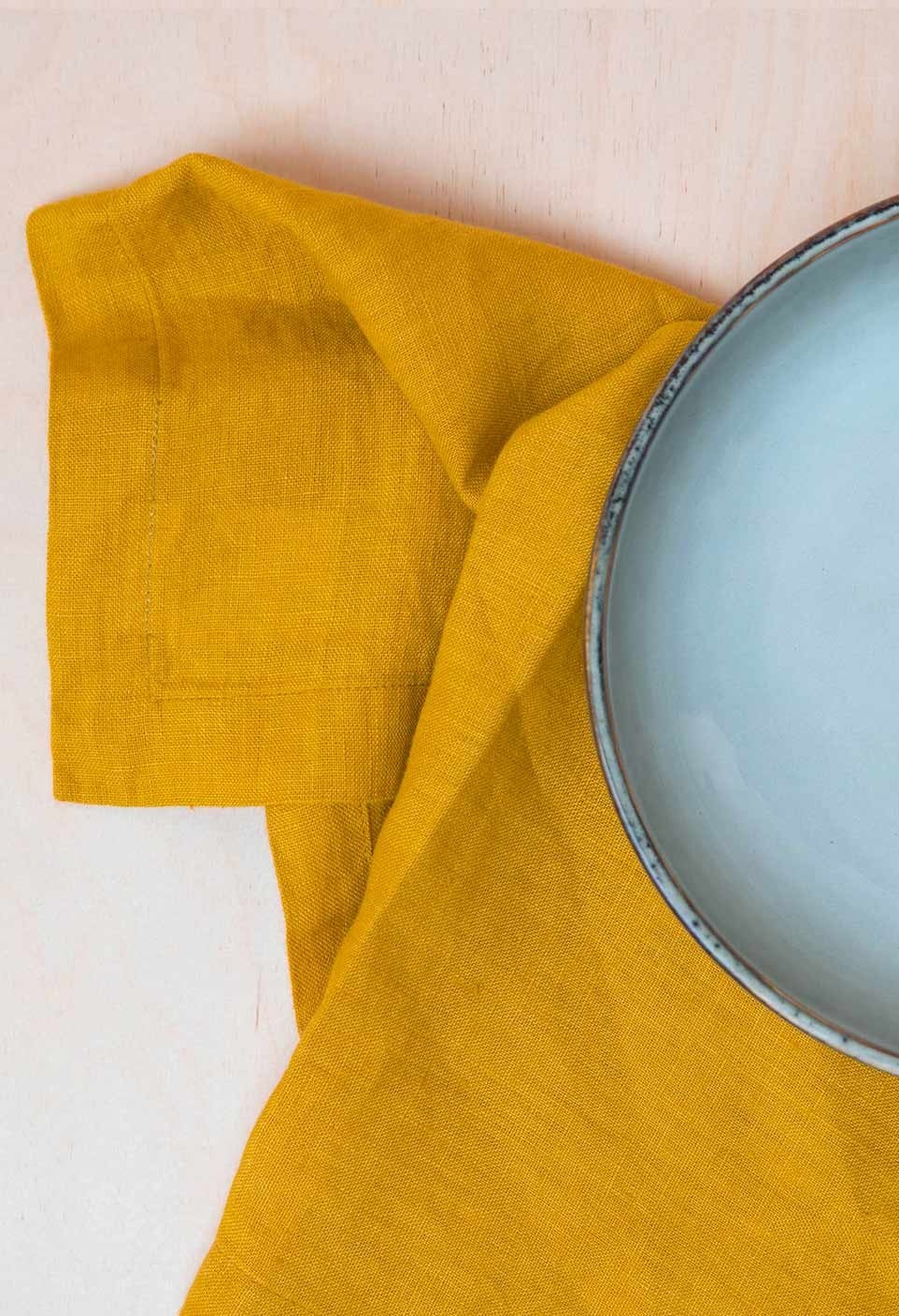 WASHED LINEN NAPKIN  CURRY