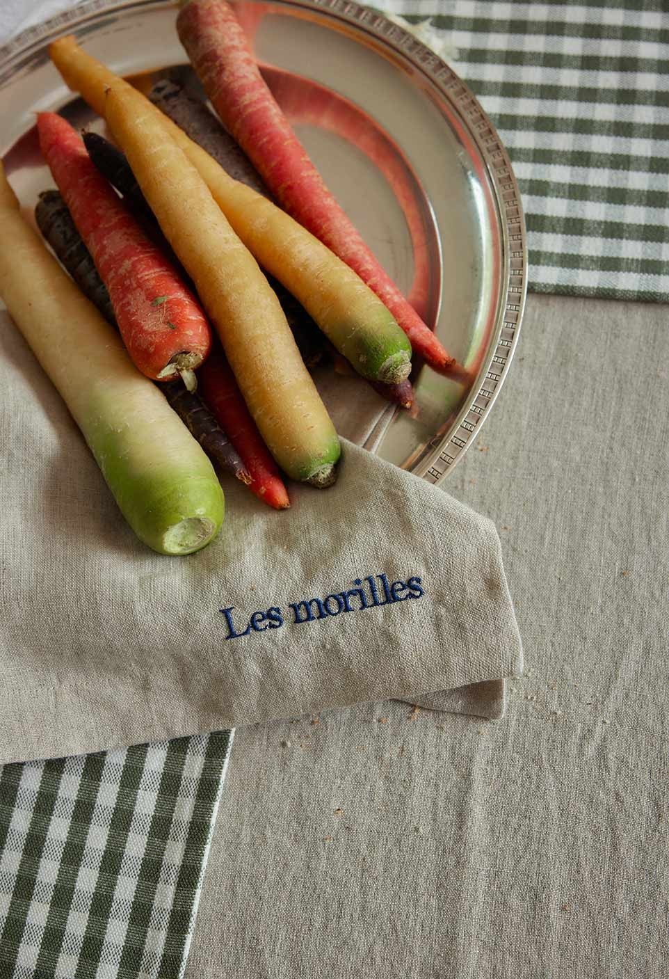 SERVIETTE DE TABLE  EN LIN LAVÉ NATUREL