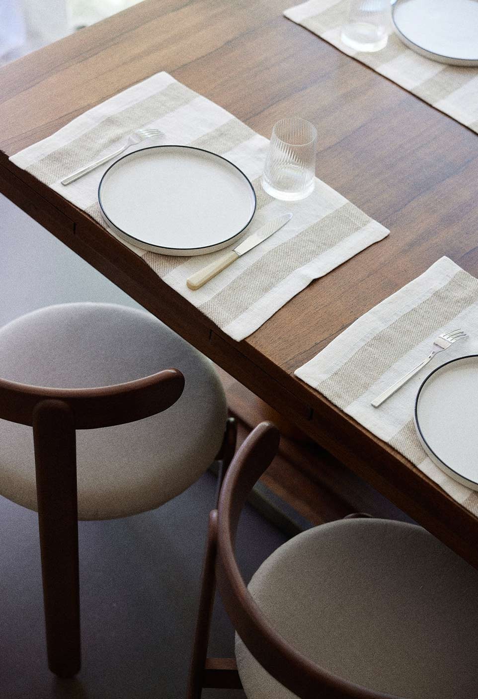 BASTIDE TABLEMAT  NATURAL STRIPES