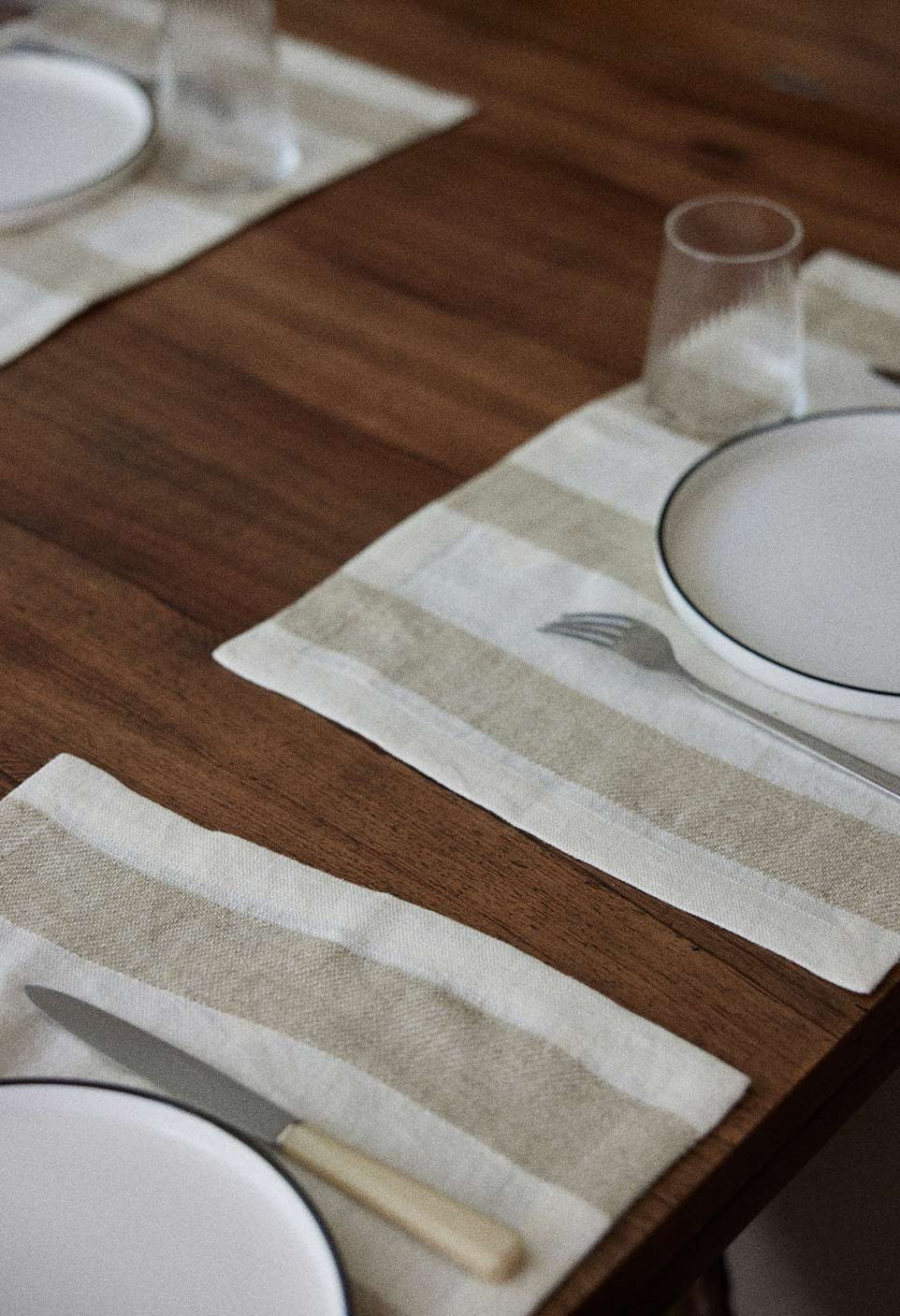 BASTIDE TABLEMAT  NATURAL STRIPES