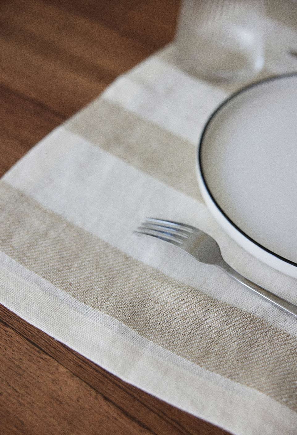 BASTIDE TABLEMAT  NATURAL STRIPES