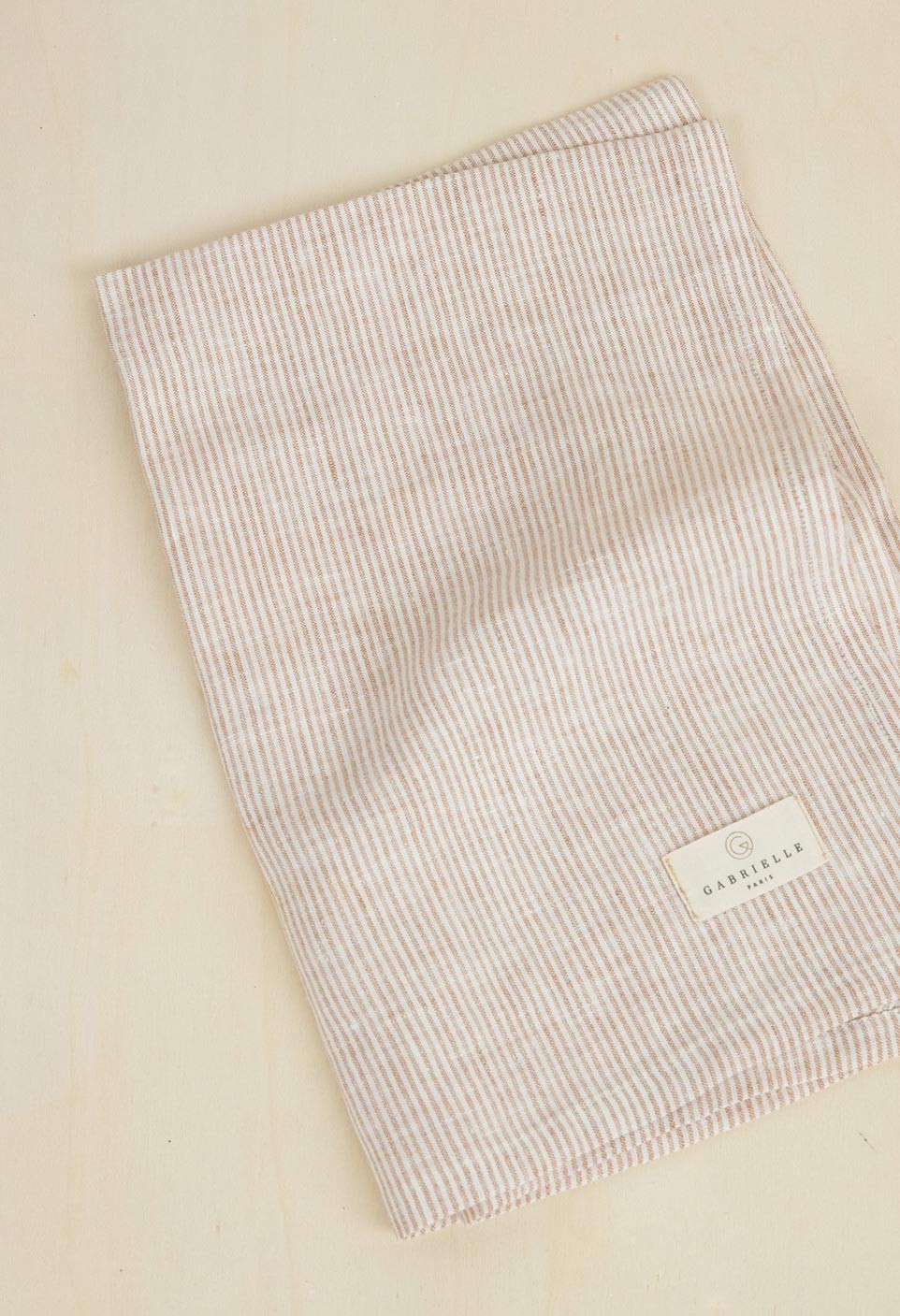 Glaise/Milk thin-striped dishcloth | Prélude | Gabrielle Paris