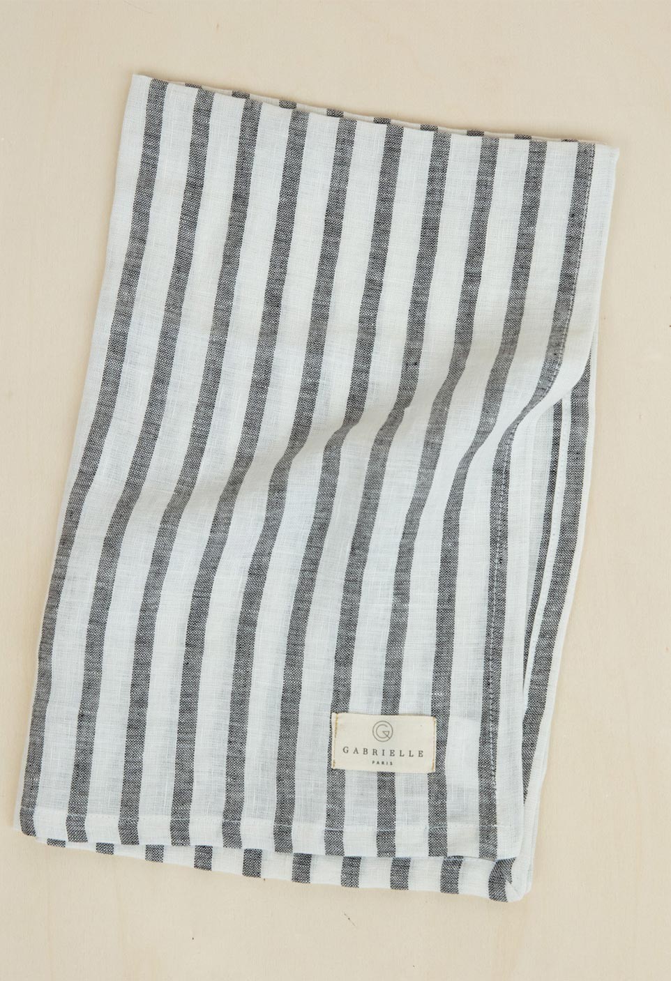 DISCLOTH  LARGE STRIPE BLACK/MILK