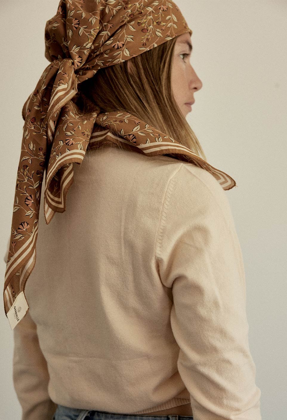 FOULARD BOHÈME  NOISETTE