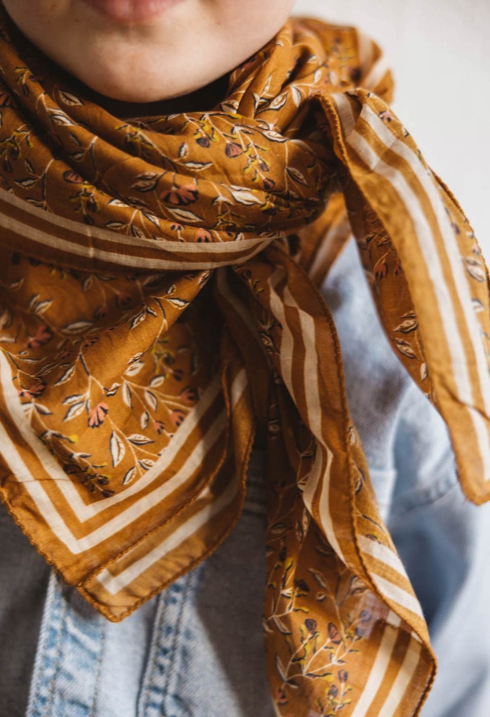 FOULARD BOHÈME  NOISETTE