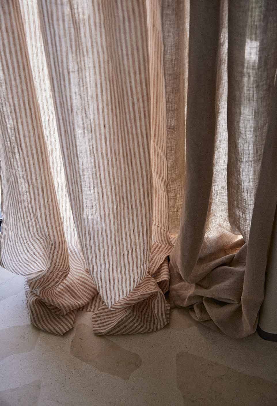 Cafe/Milk Stripe Curtain - Home & Decor