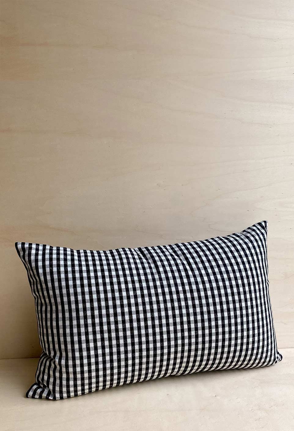 COTTON SAO PAULO CUSHION  VICHY BLACK