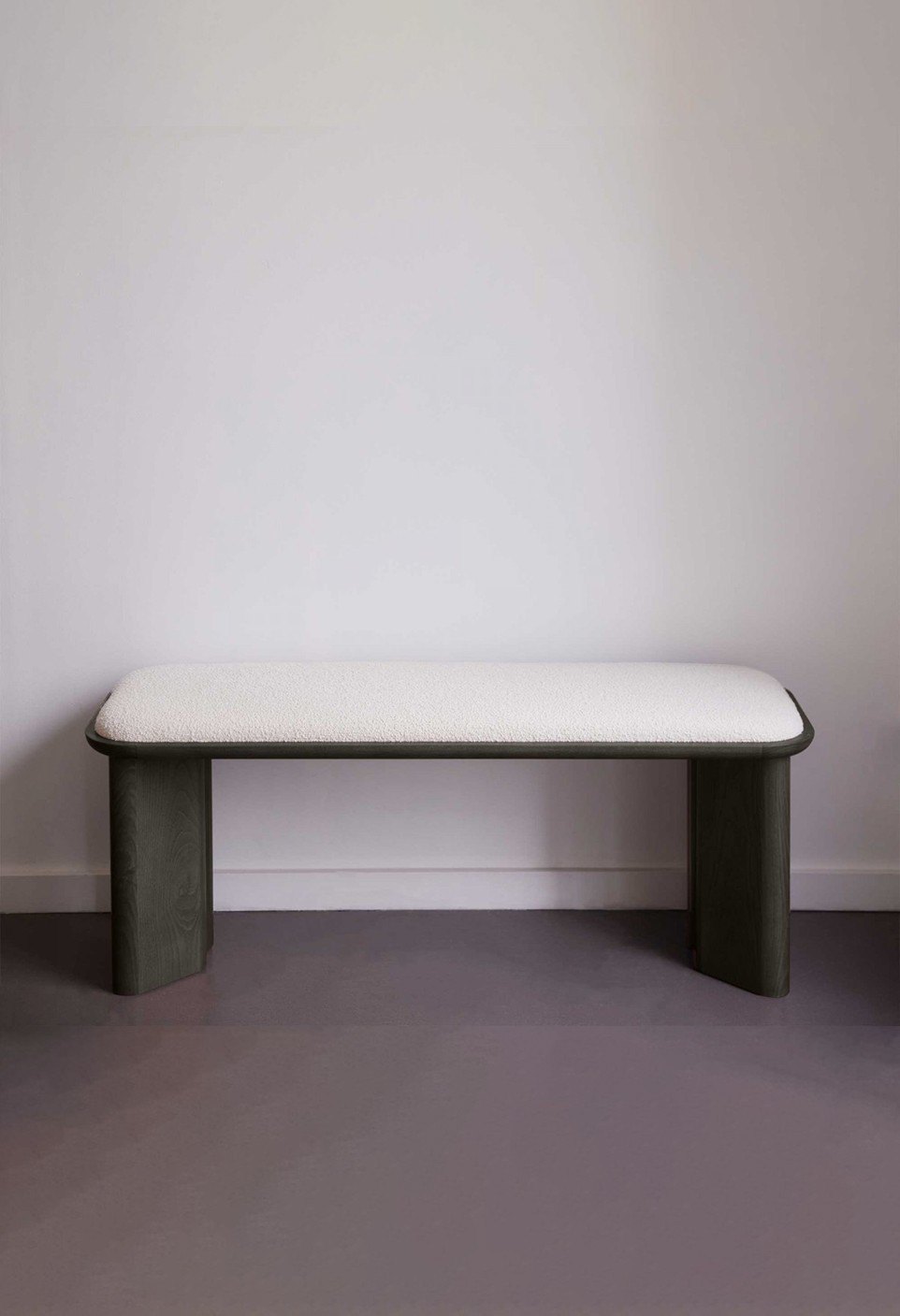 LAZARE BENCH  BLACK LAZURATED WOOD