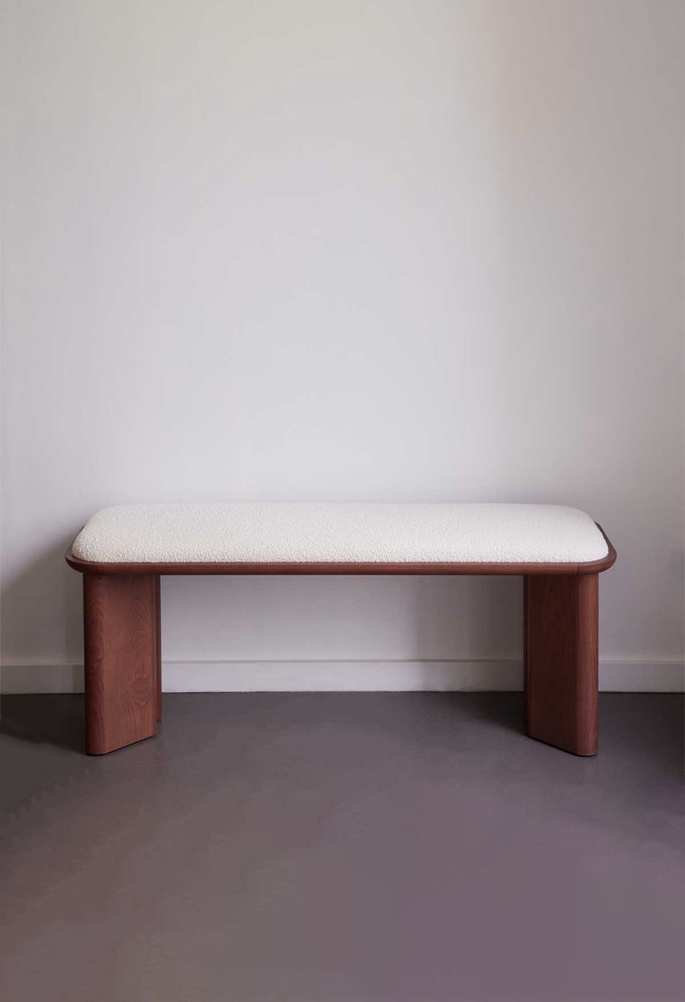 LAZARE BENCH  WALNUT FINISH WOOD