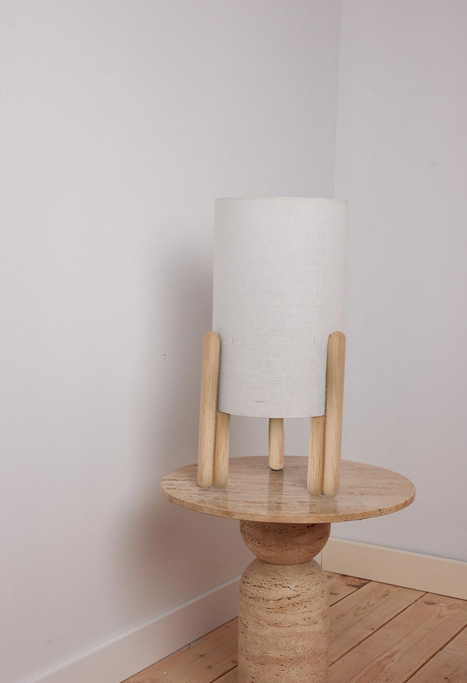 COLETTE LAMP  VARNISHED WOOD SIZE M