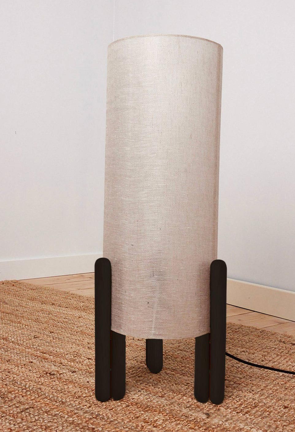 COLETTE LAMP  VARNISHED WOOD SIZE L