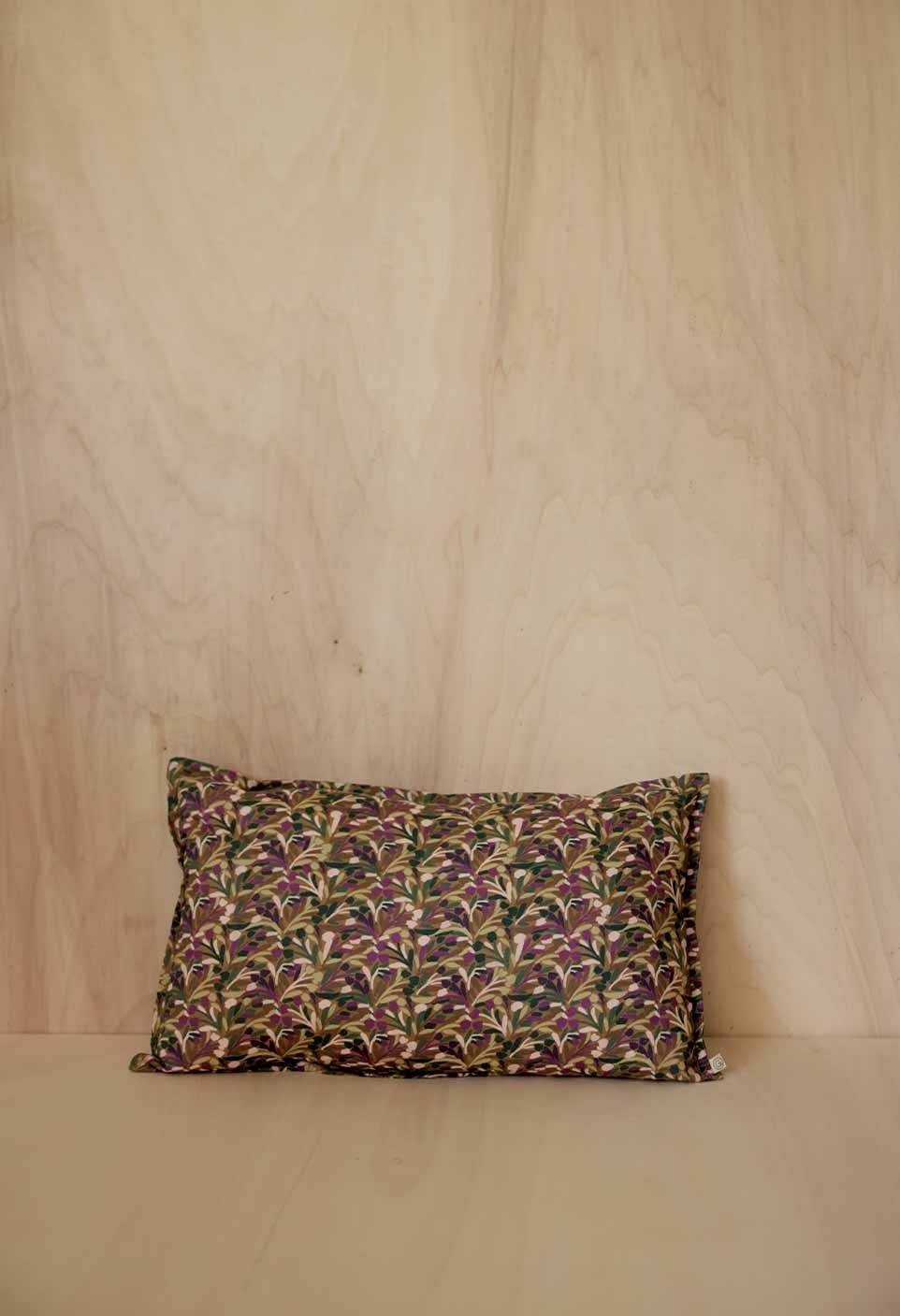 COTTON TAORMINA CUSHION  SONGE VIOLET