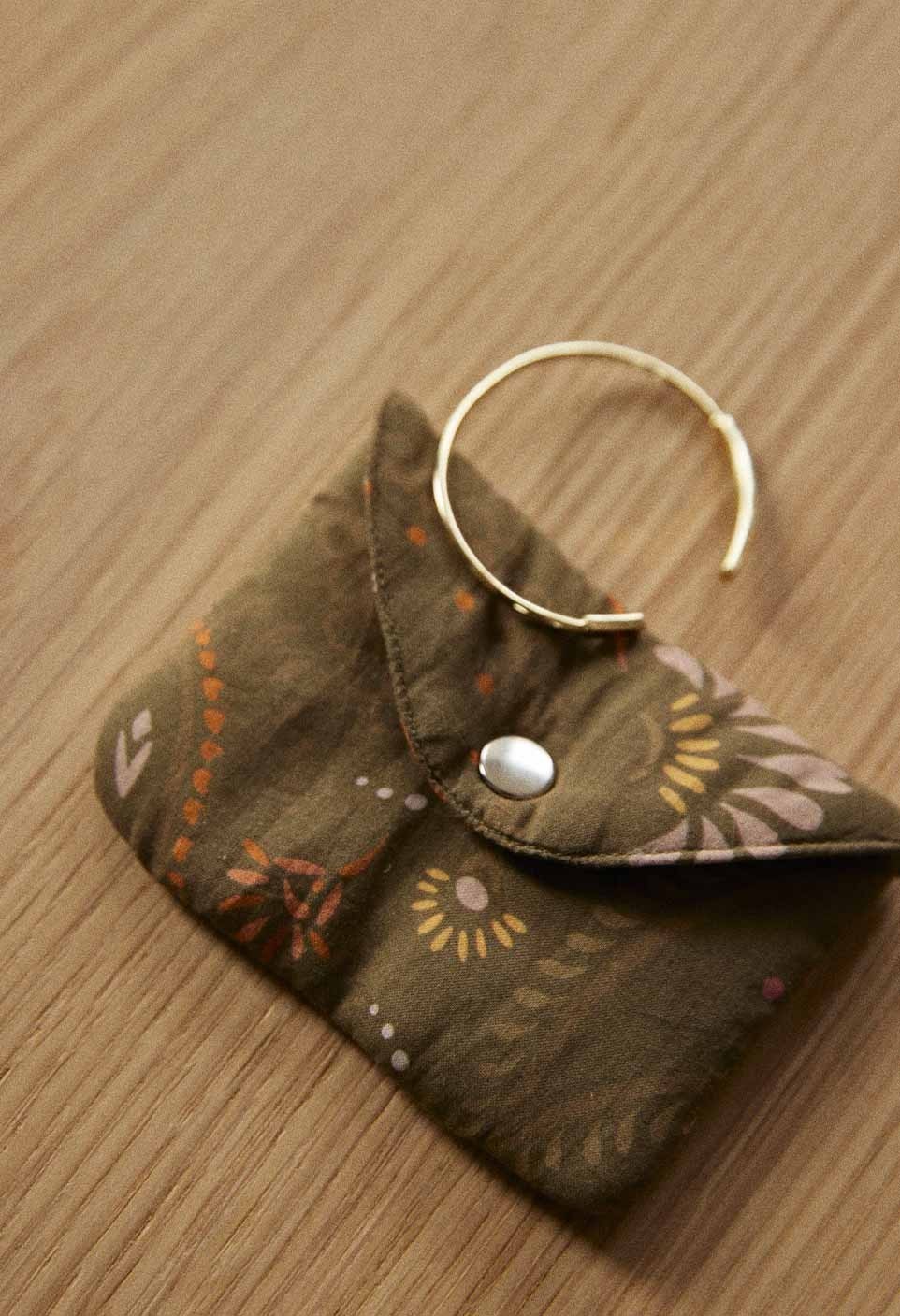 ENVELOPE POUCH  CACHEMIRE OLIVE