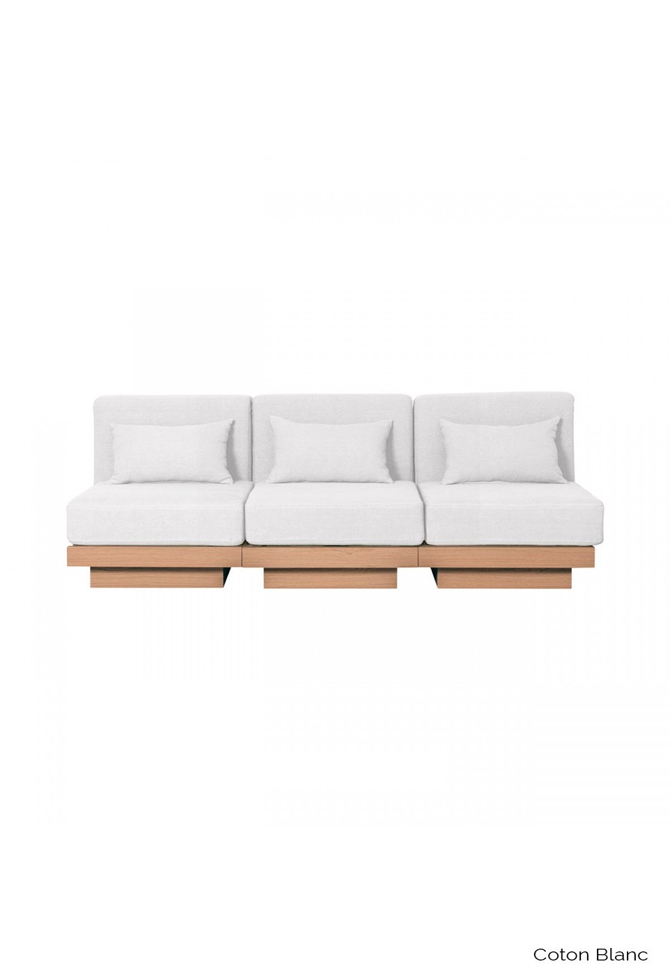 GEORGES THE SOBER SOFA 3 PLACES  NATURAL OAK FINISH