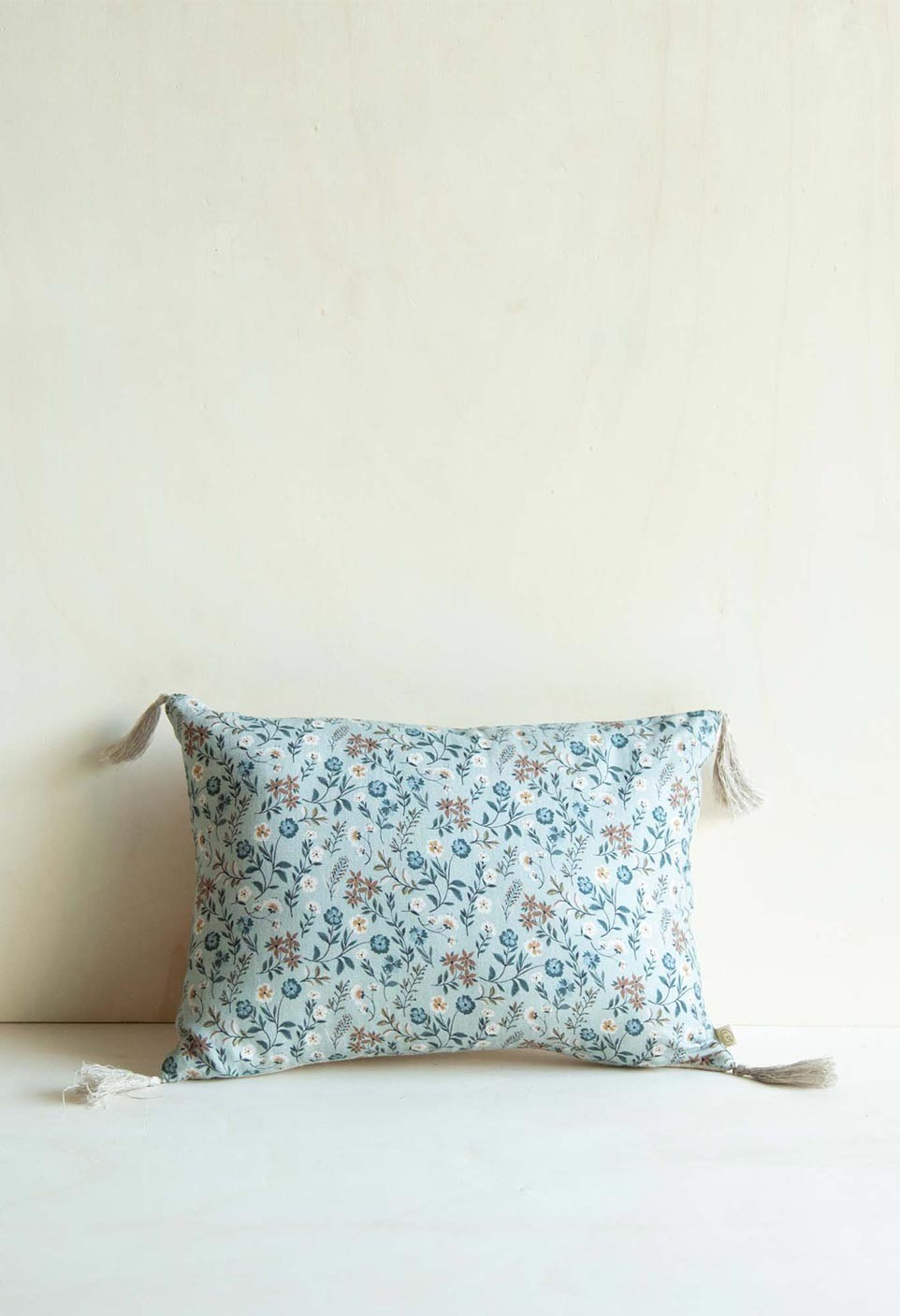 Bahia cushion Iris Ciel blue | Home | Gabrielle Paris | cotton linen