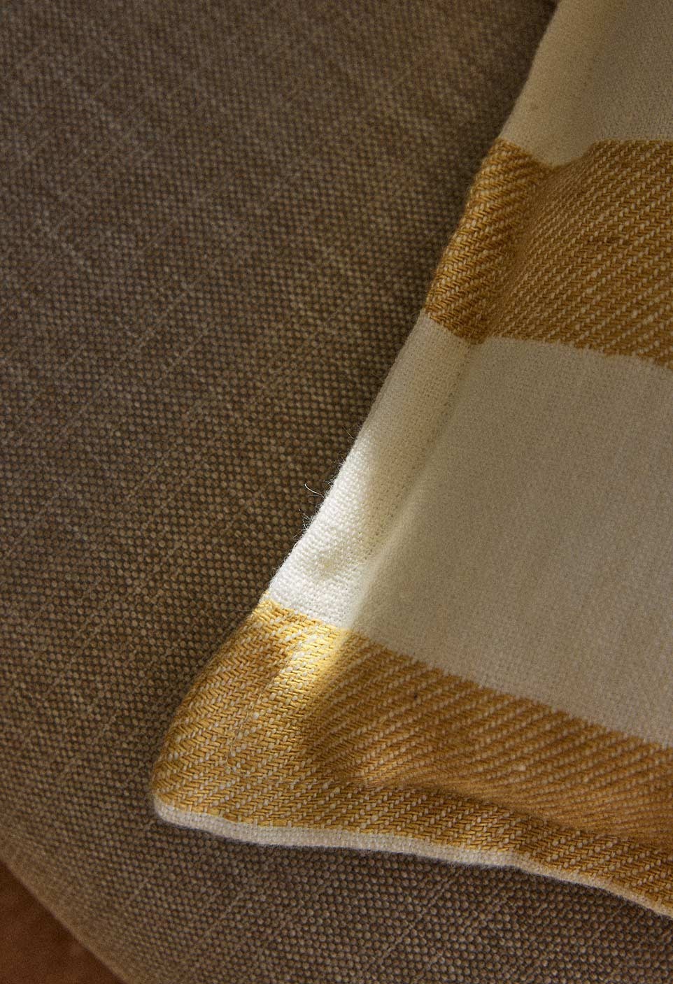 BASTIDE CUSHION  CURRY STRIPES