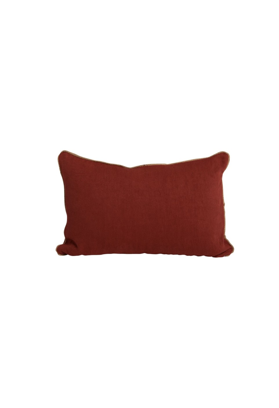 Linen cushion - red burgundy - decoration - home