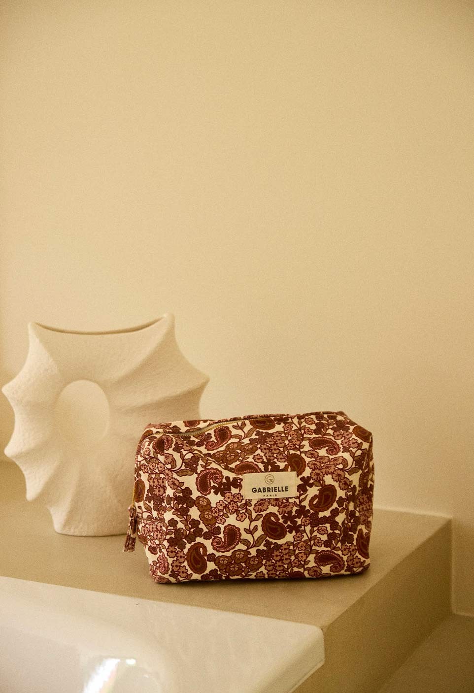 TROUSSE DE TOILETTE  ARABESQUE BORDEAUX