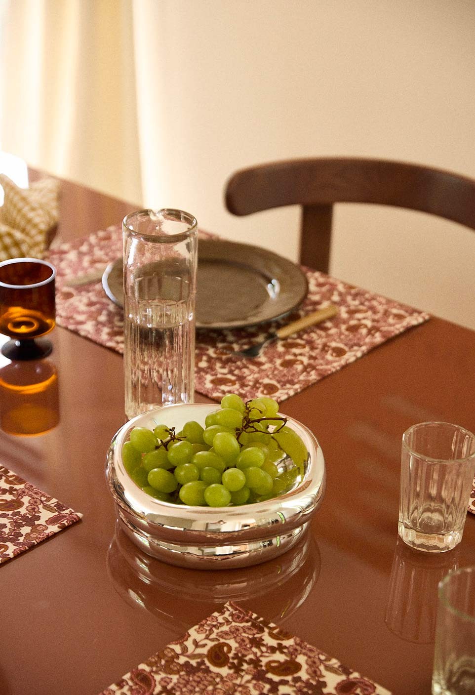 SET DE TABLE  ARABESQUE BORDEAUX