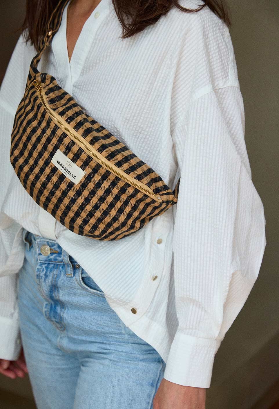 WAISTBAG  VICHY COFFEE