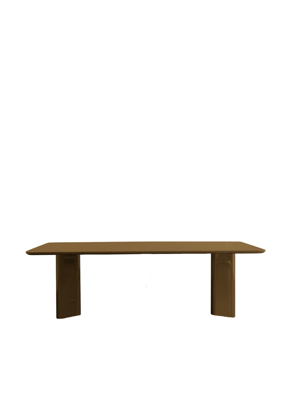 VICTOIRE RECTANGULAR DINING TABLE  CARAMEL LACQUERED WOOD