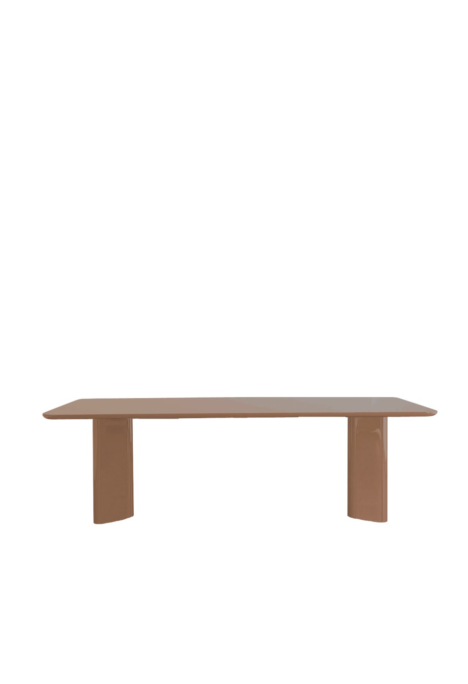 VICTOIRE RECTANGULAR DINING TABLE  CRANBERRY LACQUERED WOOD