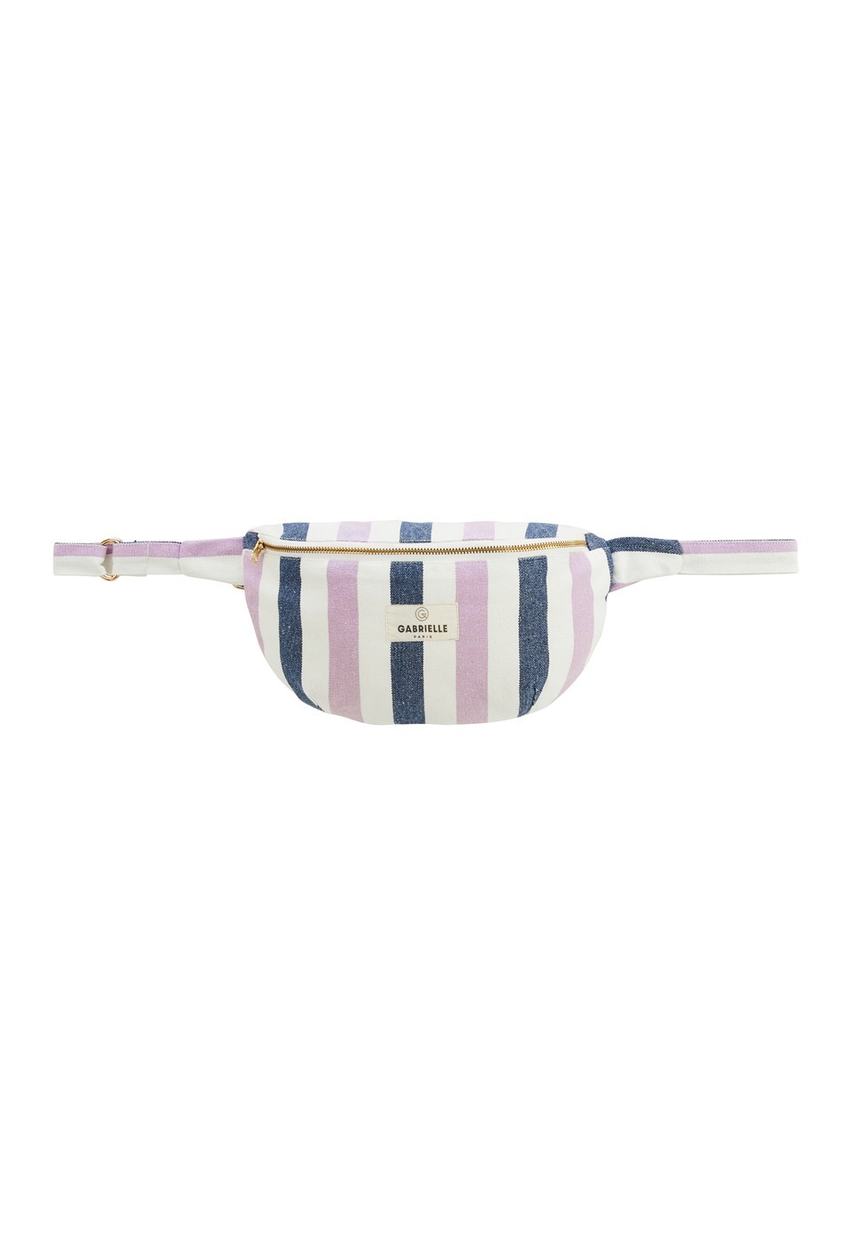 COTTON WAIST BAG  INDIGO STRIPES_MARKETPLACE