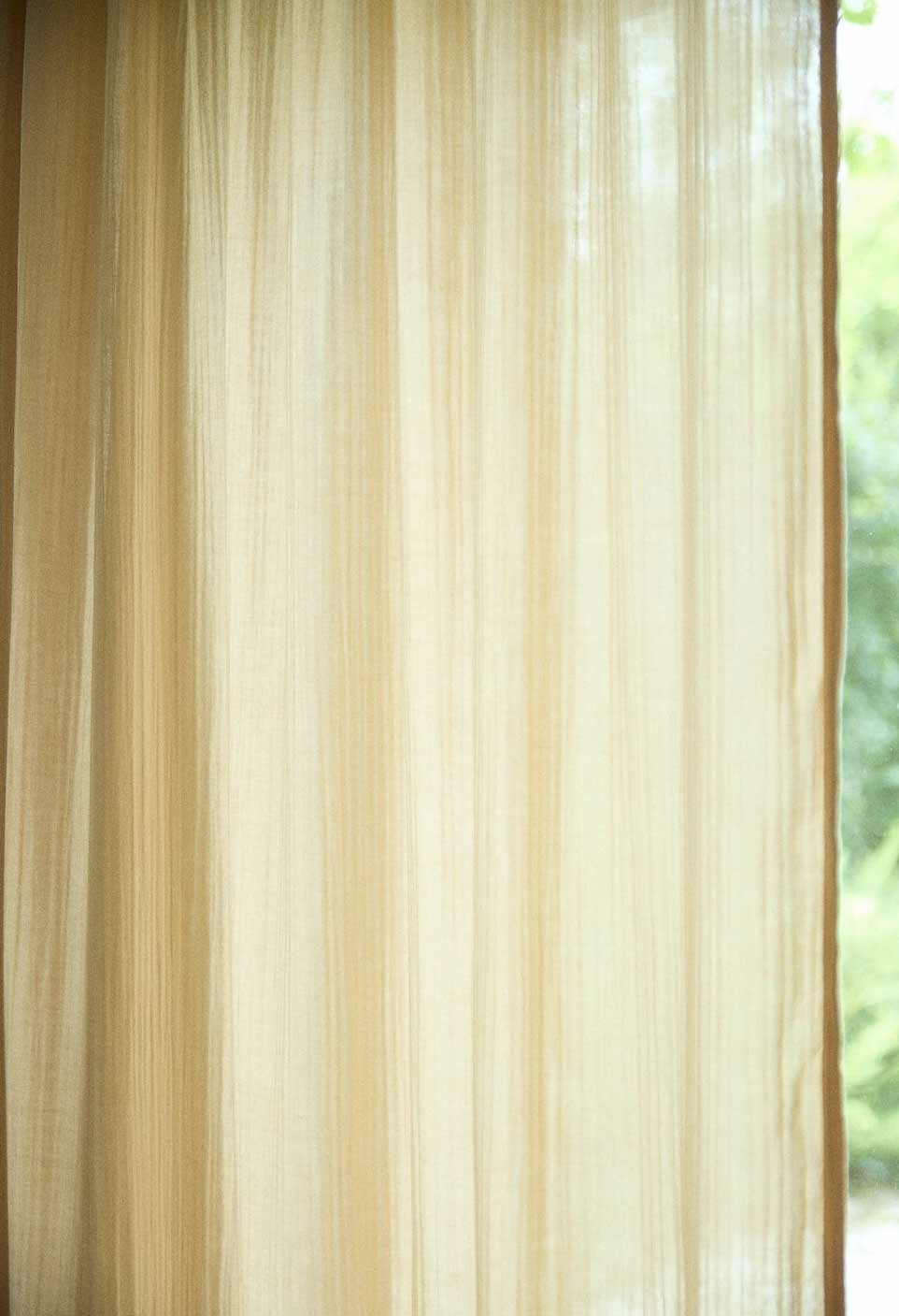 COTTON GAUZE CURTAIN  ARGILE