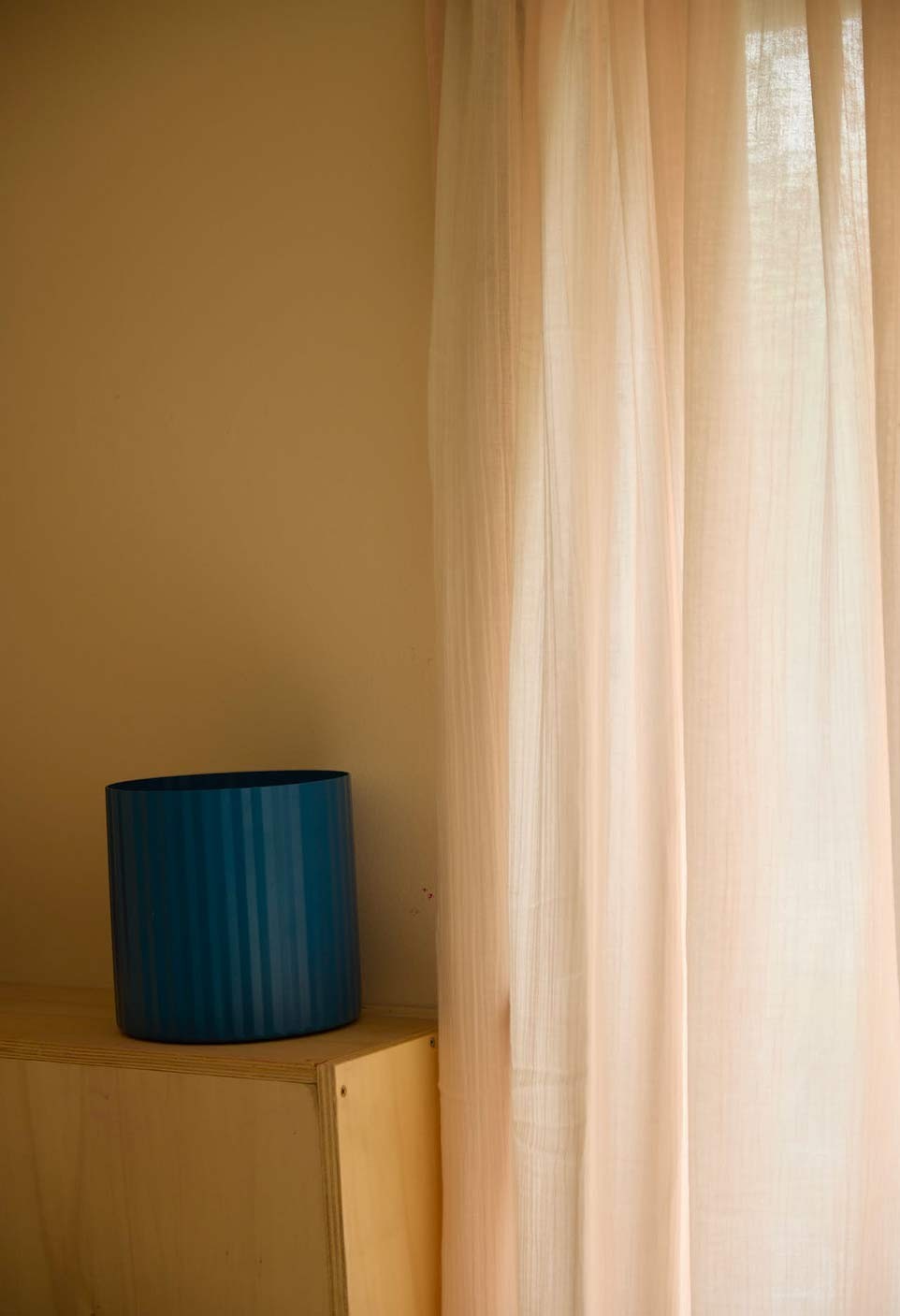 COTTON GAUZE CURTAIN  POUDRE