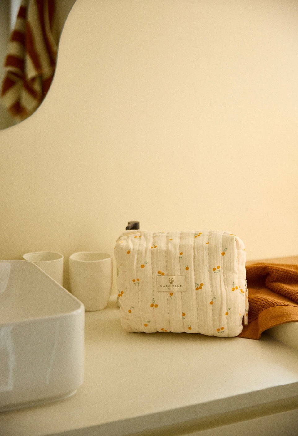 TROUSSE DE TOILETTE  BLOSSOM SAFRAN