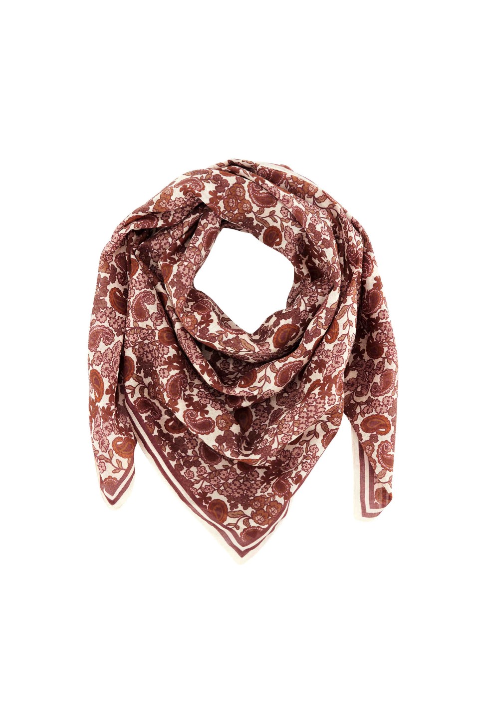 FOULARD  ARABESQUE BORDEAUX_MARKETPLACE