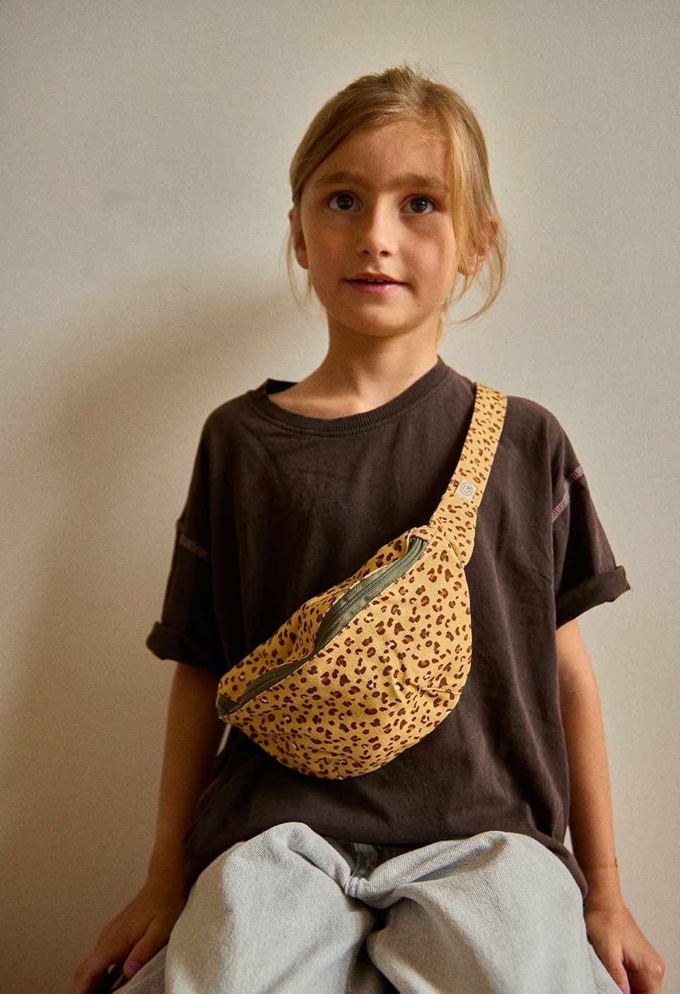 KIDS WAIST BAG  LEOPARD SABLE