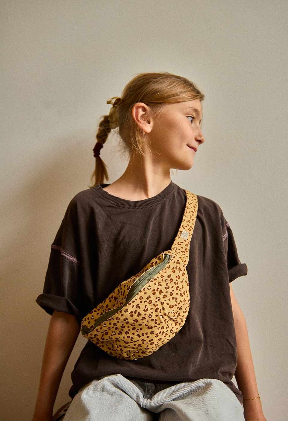 KIDS WAIST BAG  LEOPARD SABLE