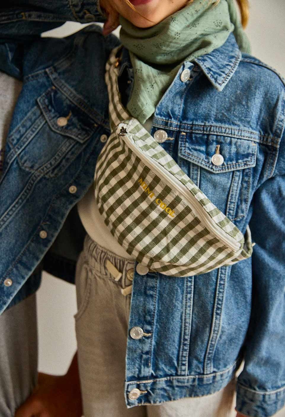 KIDS WAIST BAG  VICHY KAKI