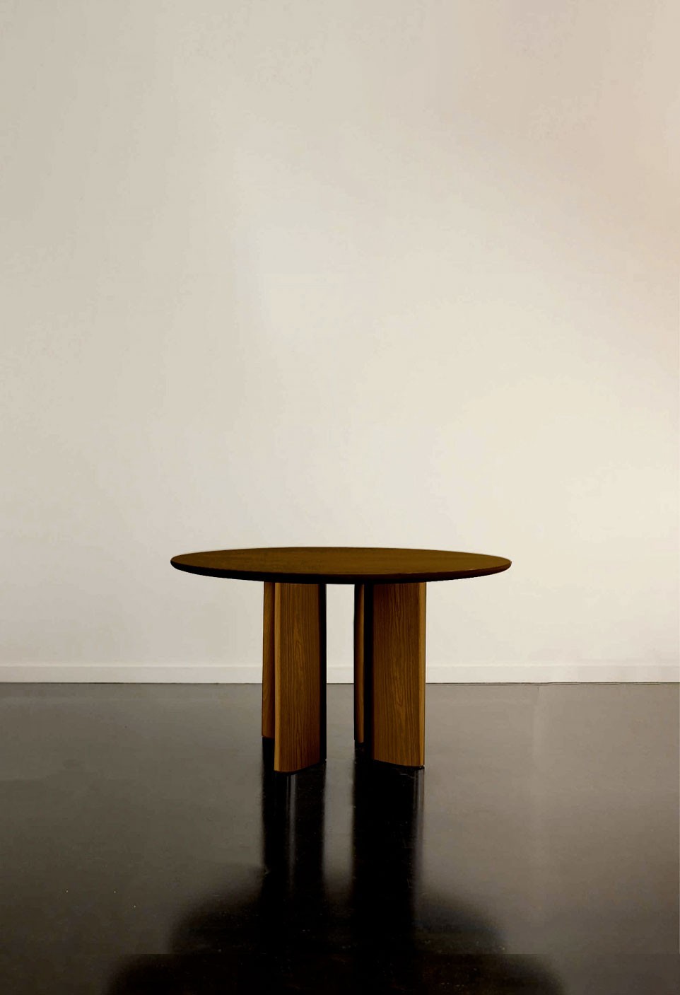 JOE ROUND DINING TABLE  TEAK FINISH