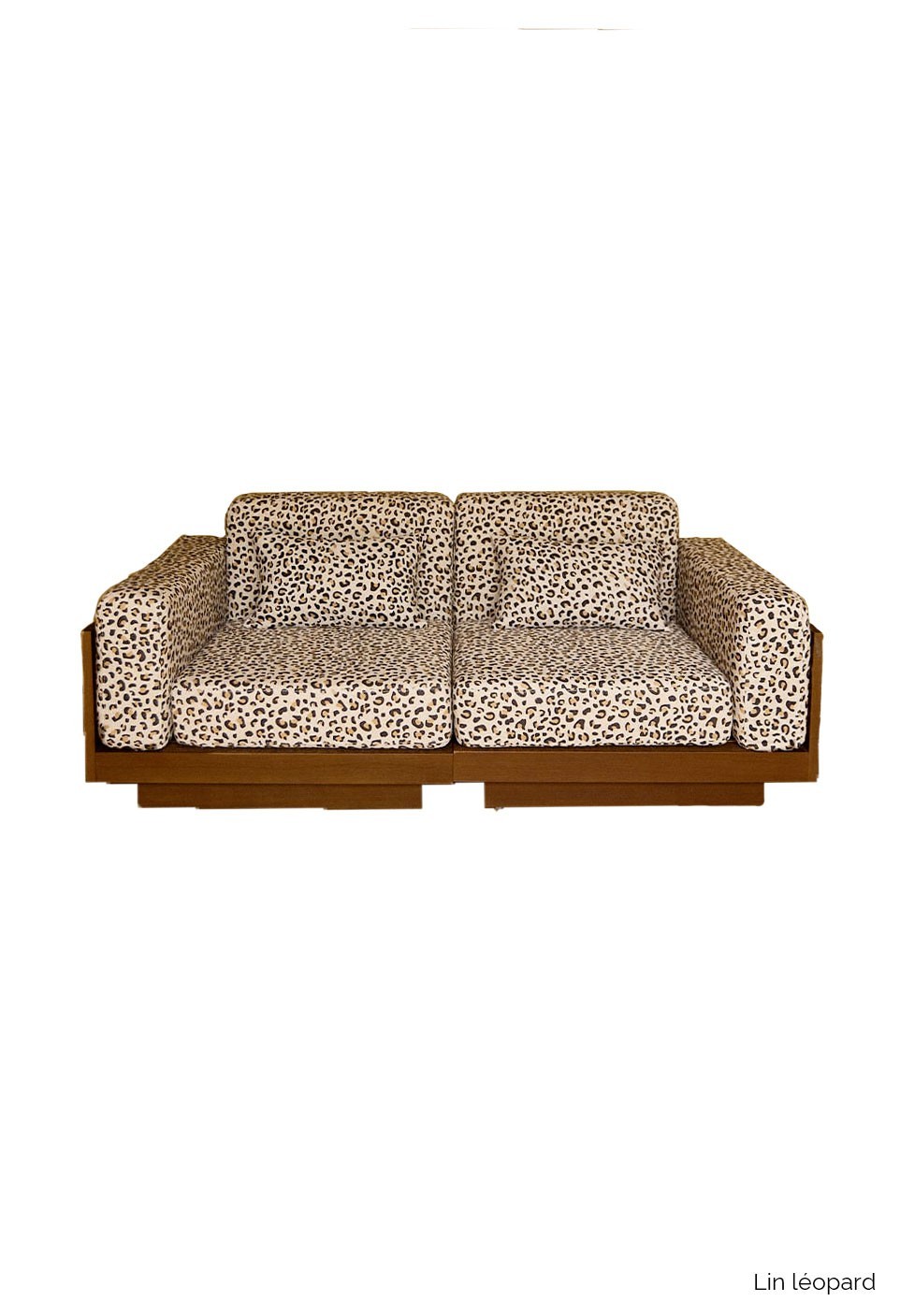 GEORGES THE COMFORTABLE SOFA 2 PLACES  TEAK FINISH