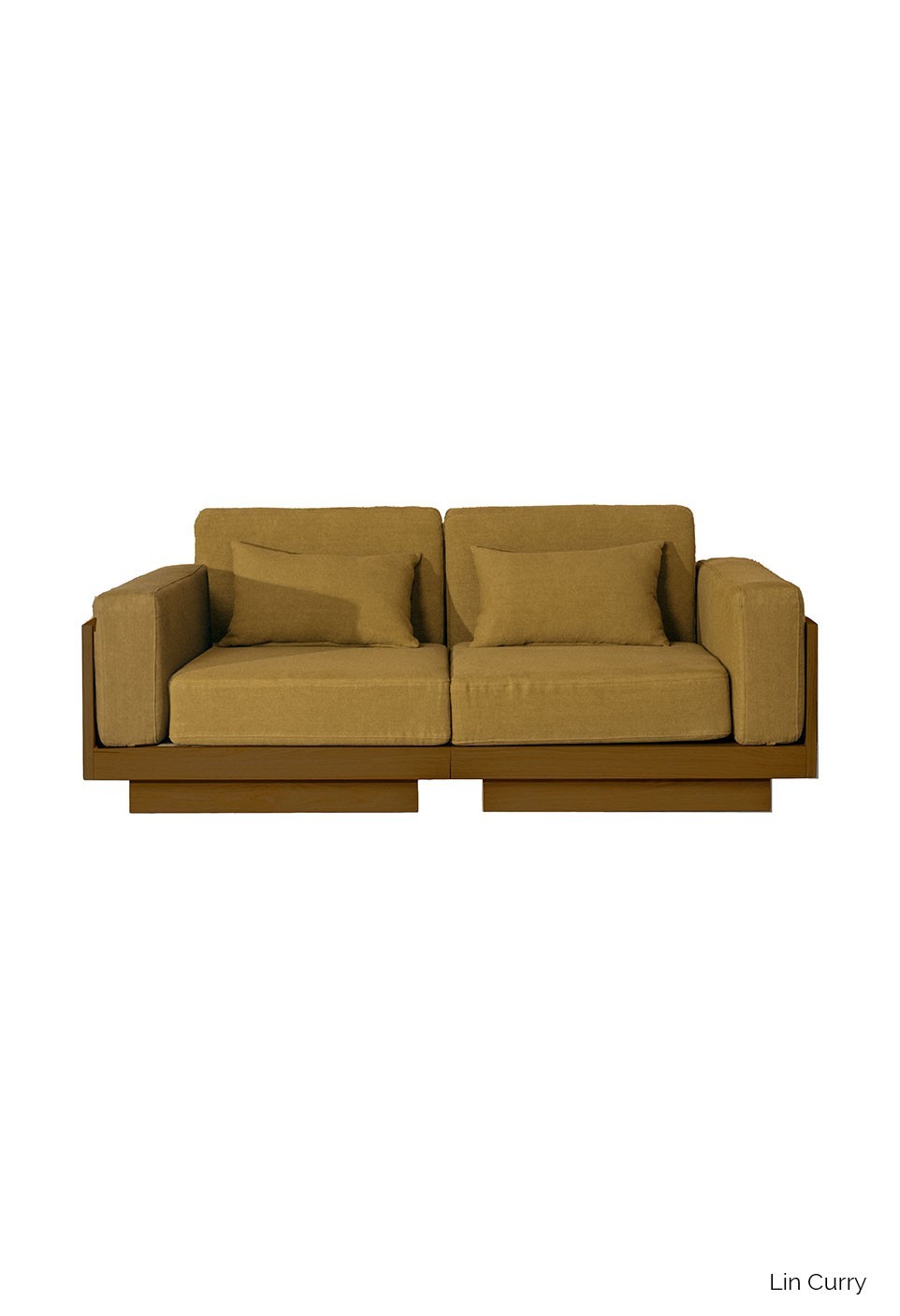 GEORGES THE COMFORTABLE SOFA 2 PLACES  TEAK FINISH