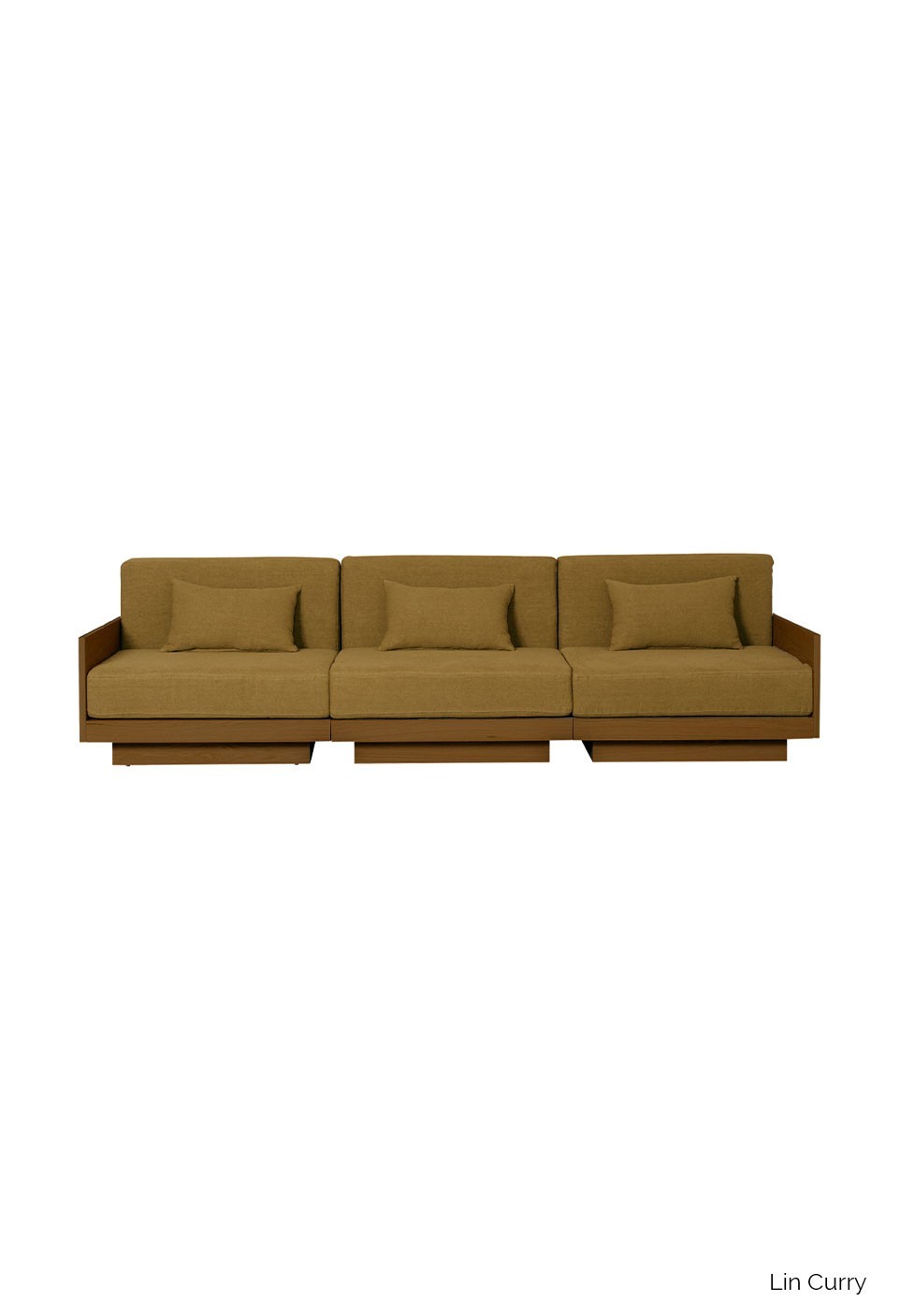 GEORGES THE ELEGANT SOFA 3 PLACES  TECK FINISH