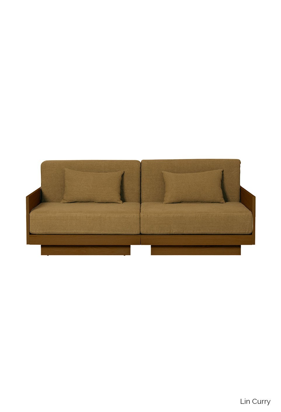 GEORGES THE ELEGANT SOFA 2 PLACES  TEAK FINISH